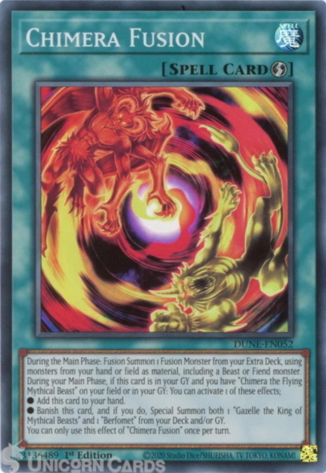 Yu-Gi-Oh! Number 5: Doom Chimera Dragon – DANE-EN092 Super Rare Unlimited Edition - View #2