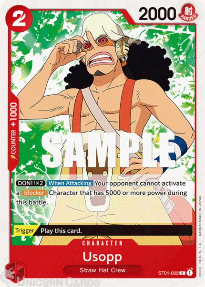 ST01002 Usopp Common One Piece TCG Card ST01 Starter Deck