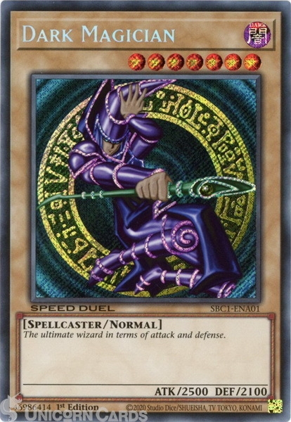 SBC1-ENA01 Dark Magician :: Secret Rare 1st Edition YuGiOh Card ...