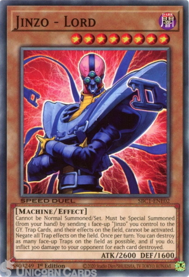 SBC1ENE02 Jinzo Lord Common 1st Edition YuGiOh Card Unicorn