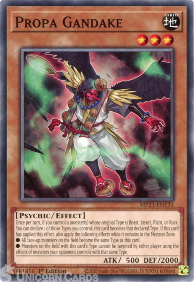 MP23EN131 Propa Gandake Common 1st Edition YuGiOh Card Unicorn