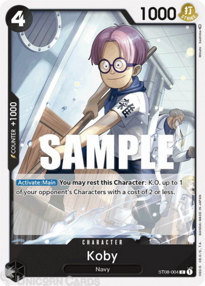 ST08-004 Koby :: Common One Piece TCG Card:: Unicorn Cards - YuGiOh ...