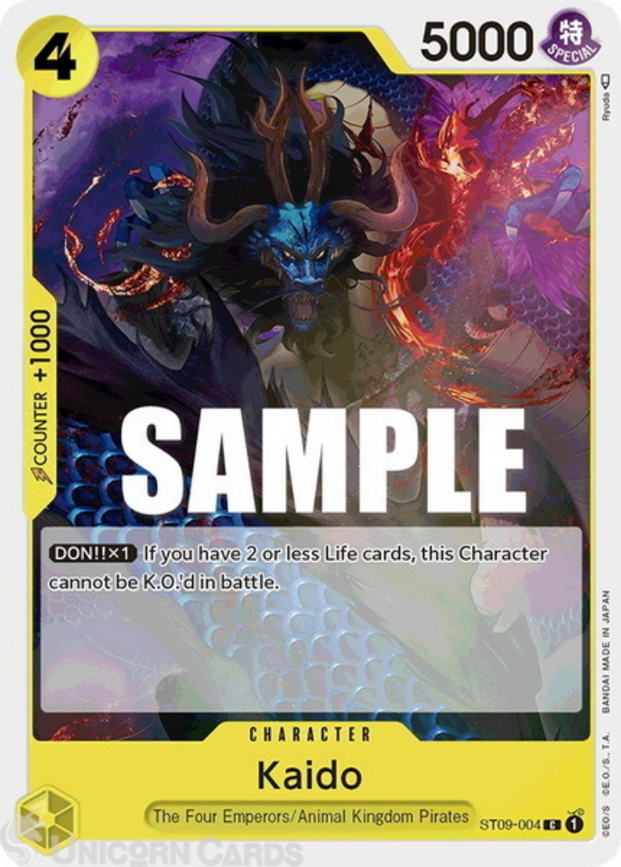 ST09-004 Kaido :: Common One Piece TCG Card:: Unicorn Cards - YuGiOh ...