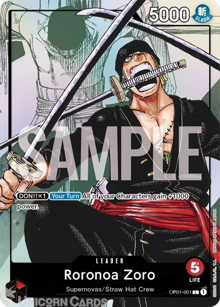 One Piece Card Game Roronoa Zoro Leader Guide • DotGG