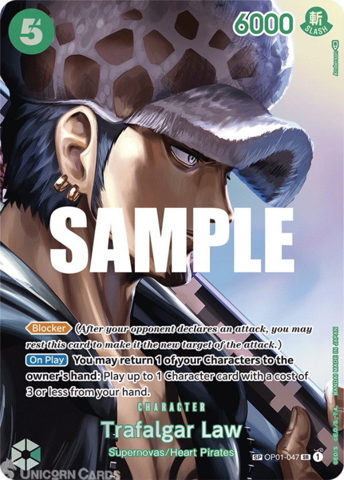 ONE PIECE CARD GAME TRAFALGAR LAW ST03-008 C PROMO (CHAMPIONSHIP 2022  VERSION)