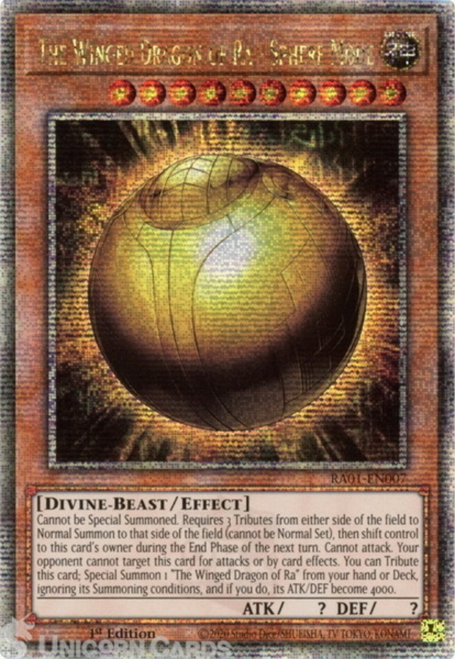 RA01-EN007 The Winged Dragon of Ra - Sphere Mode :: Quarter Century ...