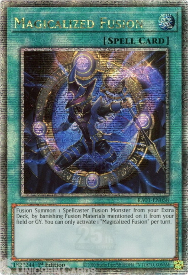 RA01-EN058 Magicalized Fusion :: Quarter Century Secret Rare 1st ...