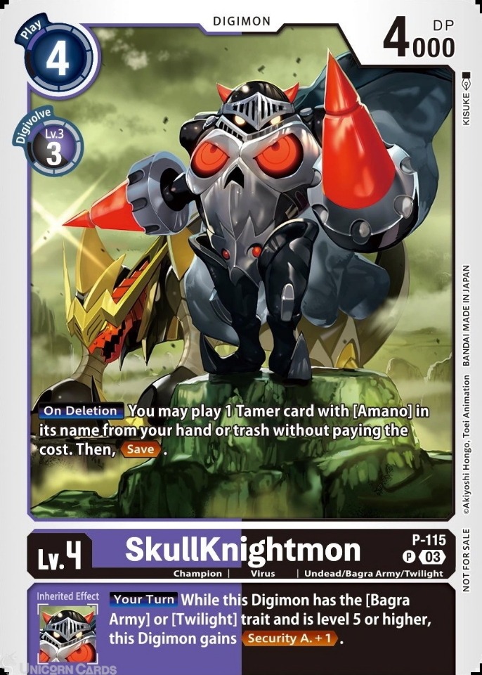 P 115 SkullKnightmon: Promo Digimon Card: BT14: Blast Ace 3rd Anniversary Survey Pack