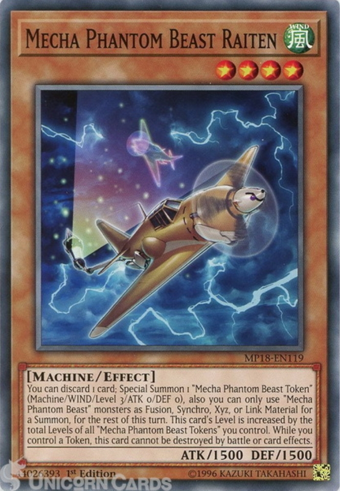 Carta Yu-Gi-Oh! - Mecha Phantom Beast Concoruda - Edición Ilimitada Super Rara
