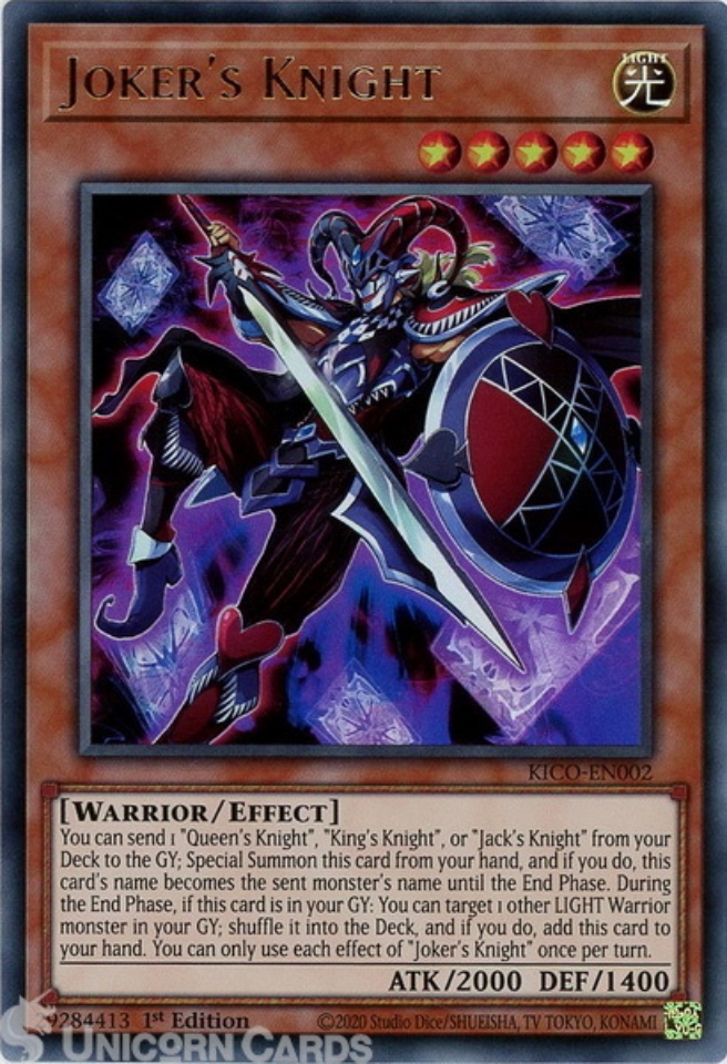 joker holding yugioh card Gandora the Dragon of Destruction MIL1-EN005