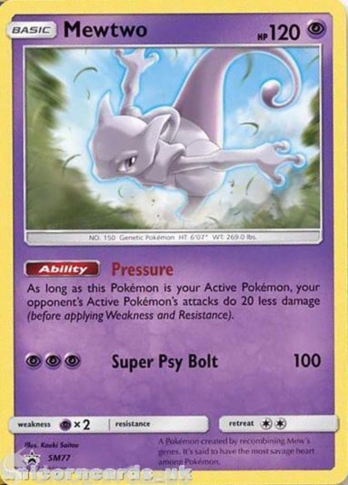 Mewtwo SM77 Holofoil Mint Pokemon Card:: Unicorn Cards - YuGiOh!, Pokemon,  Digimon and MTG TCG Cards for Players and Collectors.