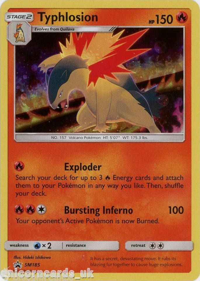Typhlosion SM185 Black Star Promo Holo Mint Pokemon Card:: Unicorn