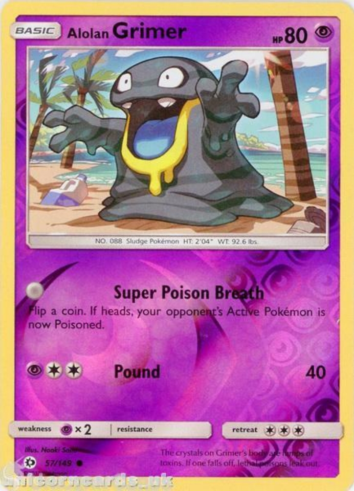 alolan grimer pokemon card value - 130/236 If heads Alolan Grimer 57/149 Sun &