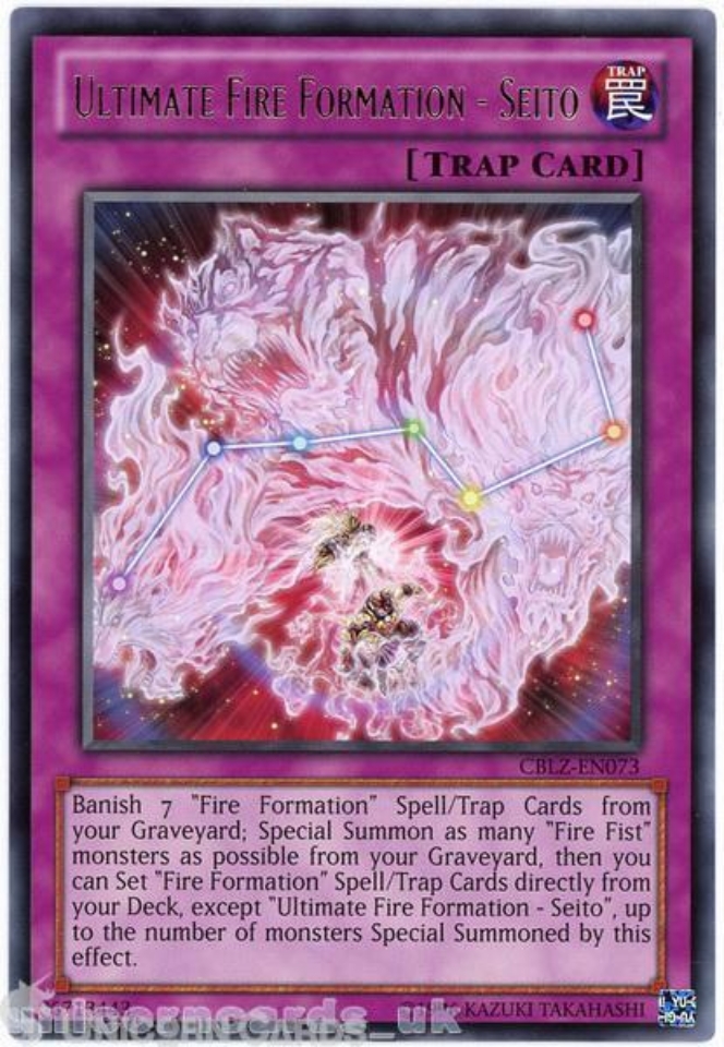 Yu-Gi-Oh! Karte – Fire Formation - Tenken (CBLZ-EN072), Common, 1st Edition, Aus Cosmo Blazer