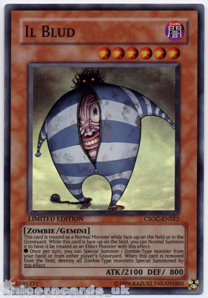 CSOC-ENSE2 IL BLUD Super Rare Mint YuGiOh Card:: Unicorn Cards - YuGiOh ...