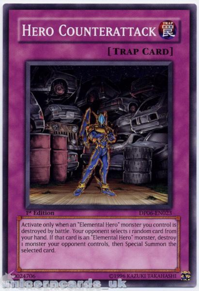 DP06-EN023 Hero Counterattack 1st Ediiton Mint YuGiOh Card:: Unicorn ...