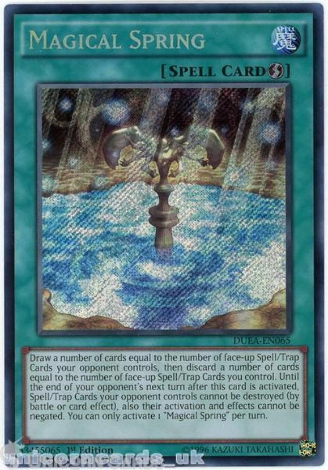 DUEA-EN065 Magical Spring Secret Rare UNL Edition Mint YuGiOh Card ...