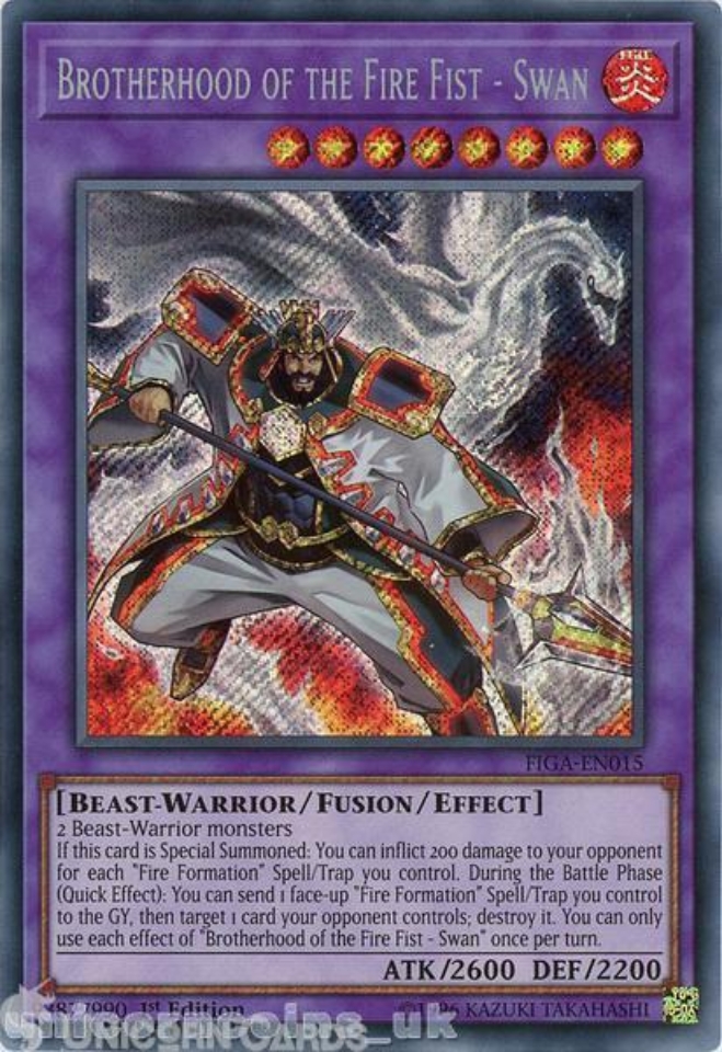 Yu-Gi-Oh! Carta Brotherhood Of The Fire Fist - Snake (CBLZ-EN026) – Cosmo Blazer – Super Rare – Unlimited Edition - 5