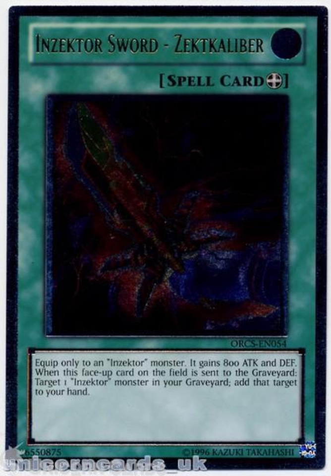 ORCS-EN054 Inzektor Sword - Zektkaliber Ultimate Rare UNL Edition Mint ...
