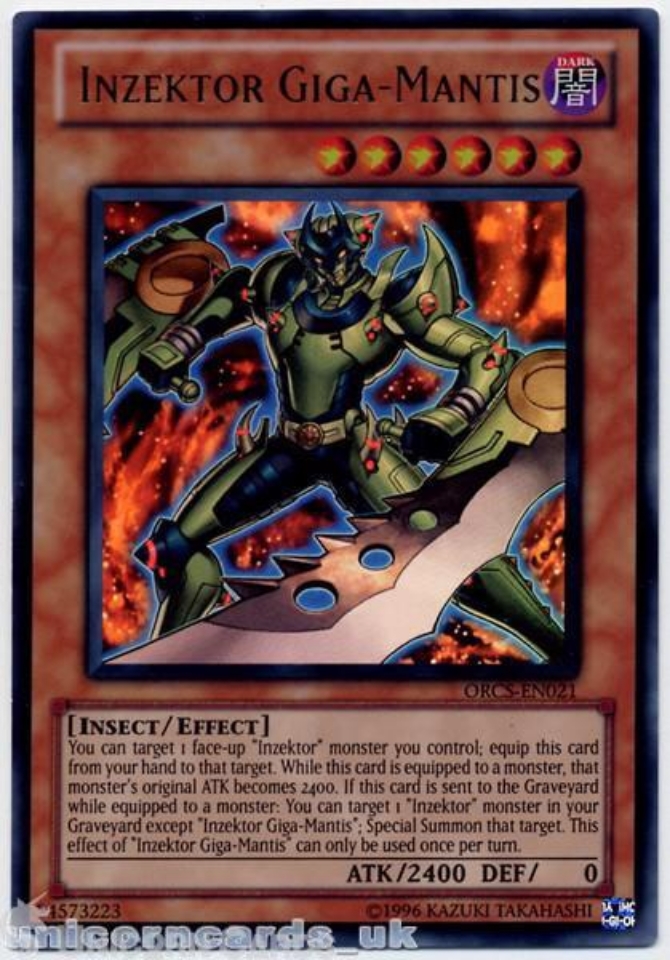 ORCS-EN021 Inzektor Giga-Mantis Ultra Rare UNL Edition Mint YuGiOh Card ...
