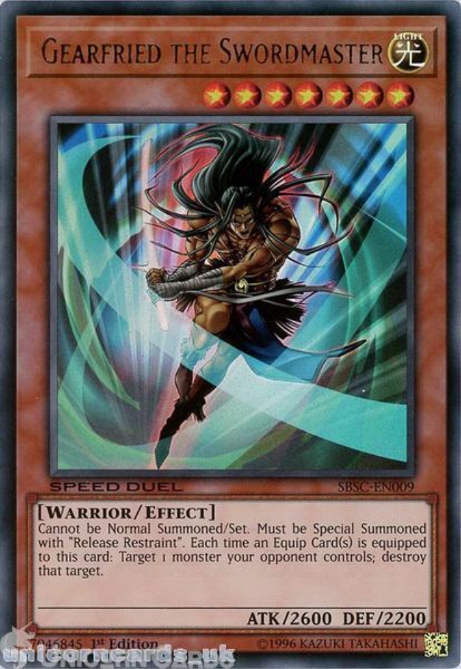 遊戯王OCG デュエルモンスターズ Gearfried the Swordmaster 1st Edition 遊戯王OCG デュエルモンスターズ Gearfried the Swordmaster 1st