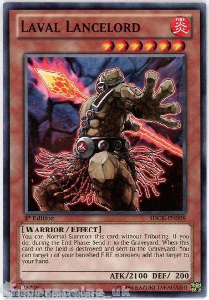 SDOK-EN008 Laval Lancelord 1st Edition Mint YuGiOh Card:: Unicorn Cards -  YuGiOh!, Pokemon, Digimon and MTG TCG Cards for Players and Collectors.