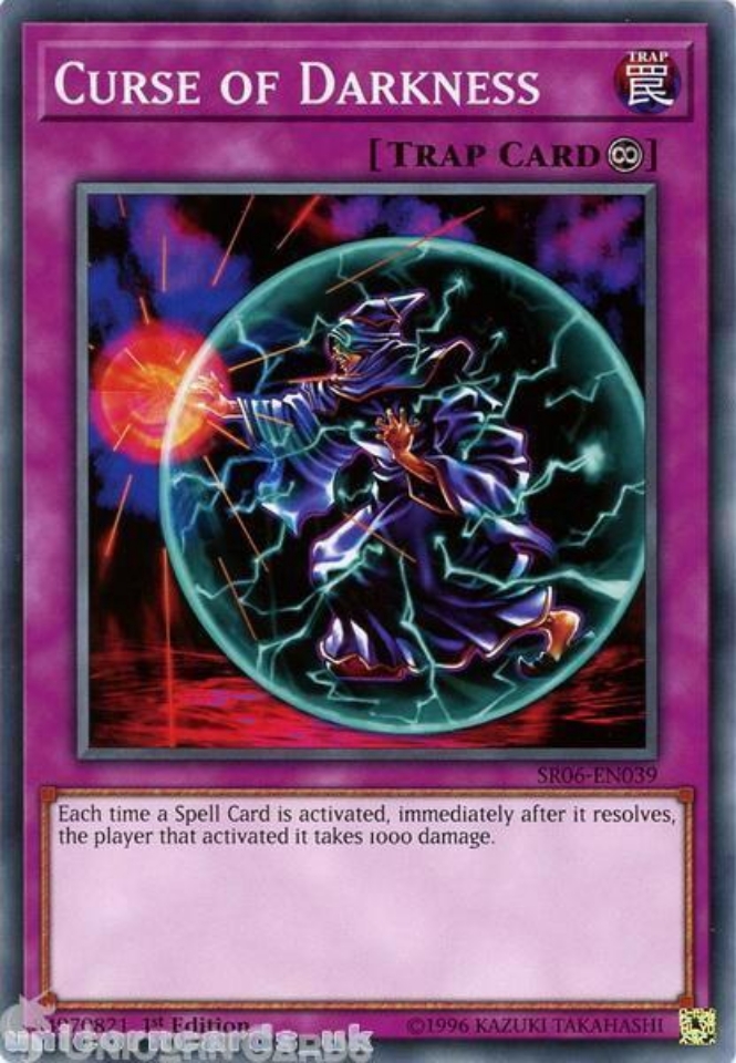 SR06-EN039 Curse of Darkness 1st Edition Mint YuGiOh Card