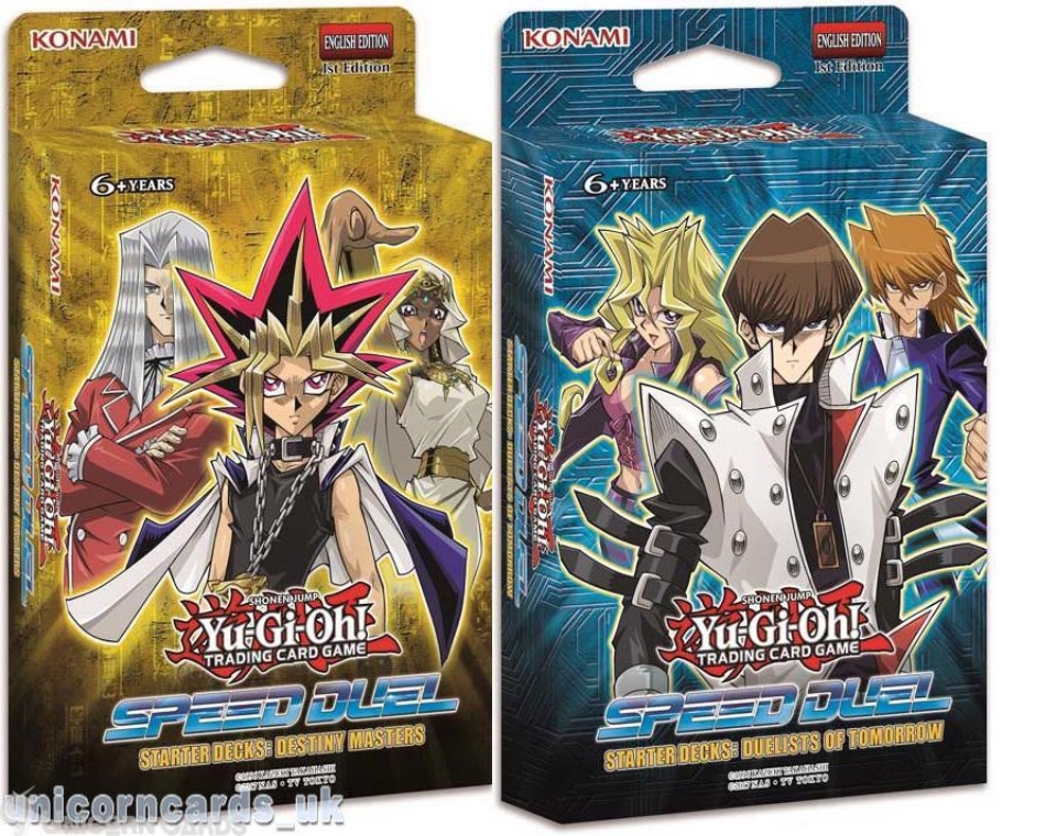 Speed Duel Starter Decks: Destiny Masters and Duelists of Tomorrow: Brand New and Sealed Boxes