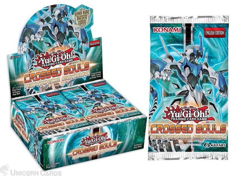 YuGiOh! Crossed Souls Advance Edition New and Sealed Box x 8 Booster Packs!::  Unicorn Cards - YuGiOh!, Pokemon, Digimon and MTG TCG Cards for Players and  Collectors.
