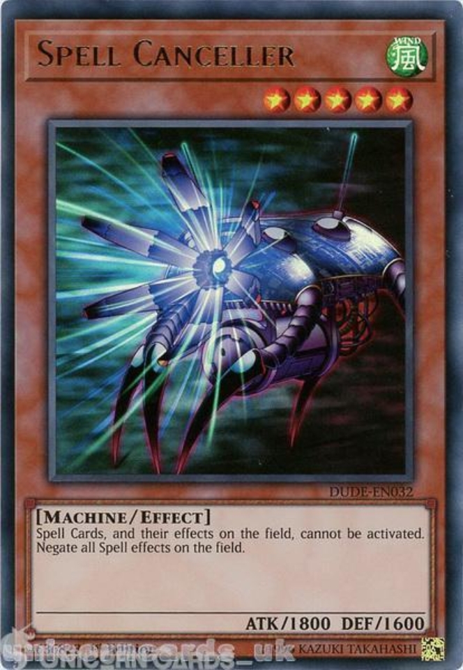 DUDE-EN032 Spell Canceller Ultra Rare 1st Edition Mint YuGiOh Card::  Unicorn Cards - YuGiOh!, Pokemon, Digimon and MTG TCG Cards for Players and  Collectors.