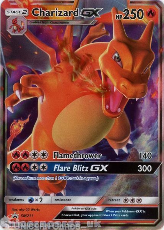 Charizard GX SM211 Black Star Promo Holo Mint Pokemon Card:: Unicorn Cards  - YuGiOh!, Pokemon, Digimon and MTG TCG Cards for Players and Collectors.