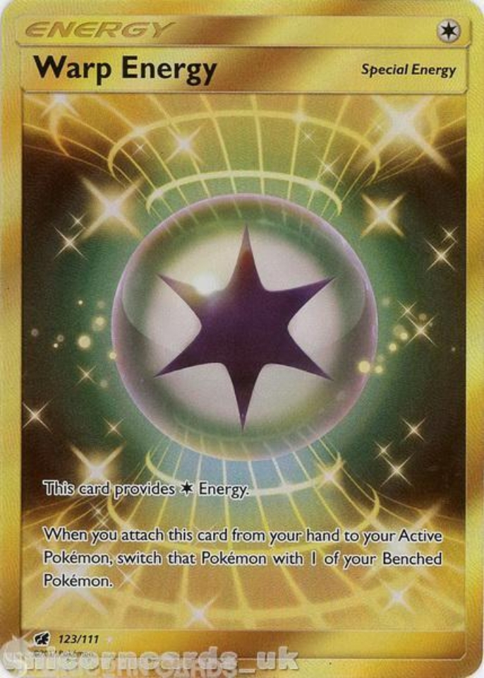 Warp Energy 123/111 Rare Secret Crimson Invasion Mint Pokemon