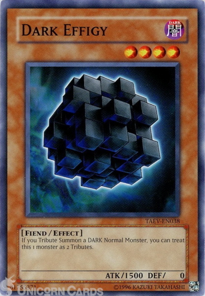 TAEV-EN038 Dark Effigy Common UNL Edition Mint YuGiOh Card