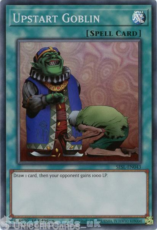 SESL-EN043 Upstart Goblin Super Rare 1st Edition Mint YuGiOh Card ...