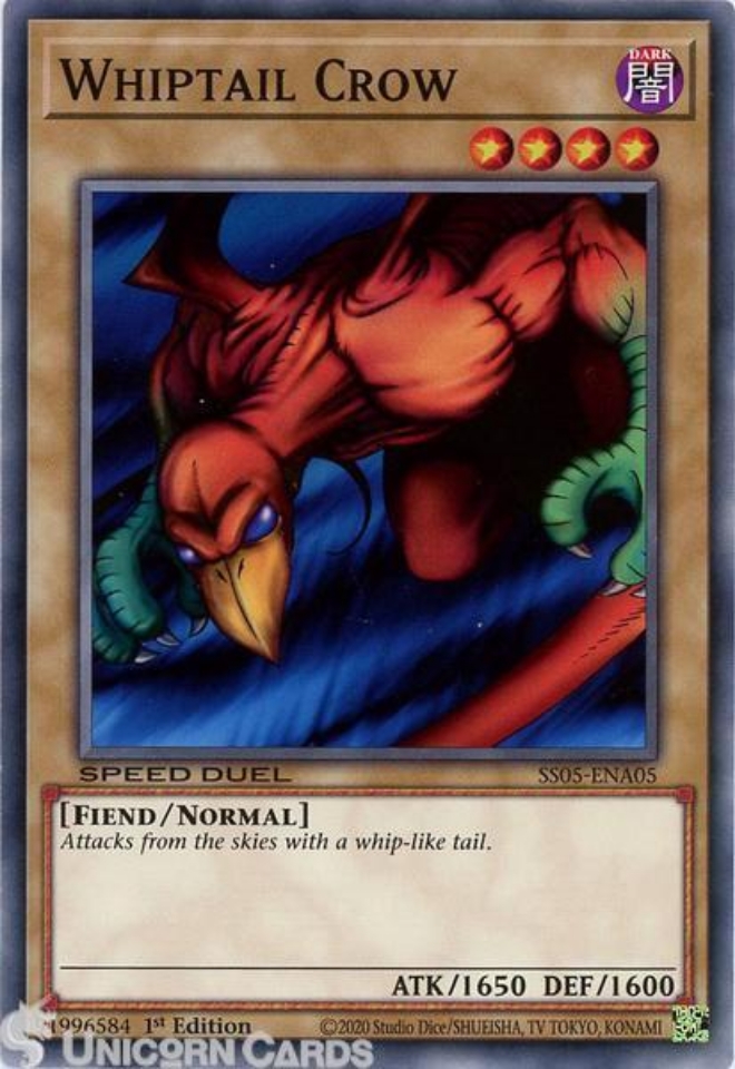 yugioh crow card D.D. [SS04-ENV02] Ultra Rare Duelist Pack SS05-ENA05 Whiptail Crow Common 1st