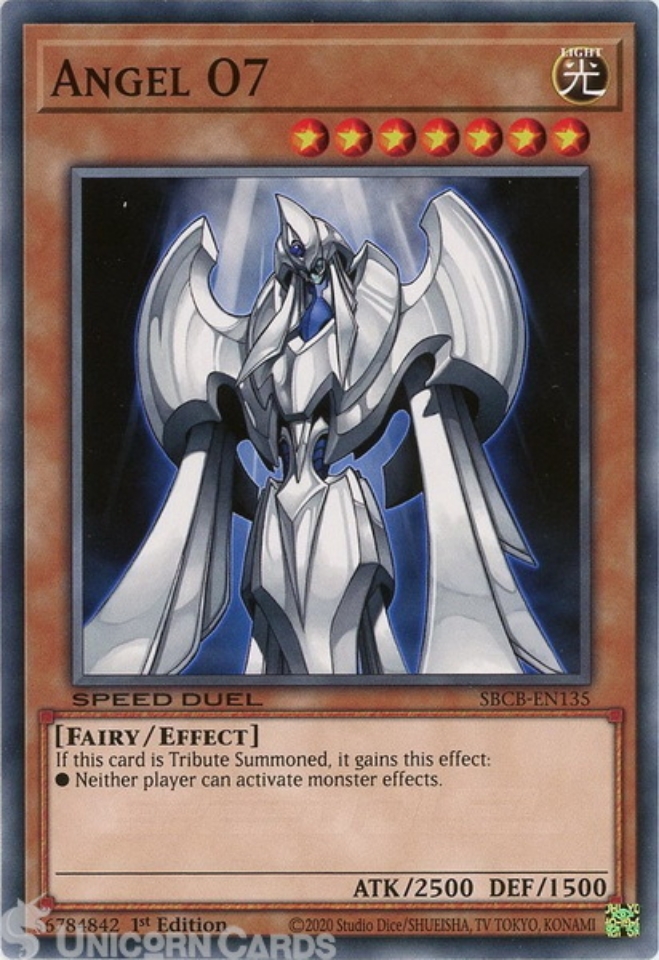SBCB-EN135 Angel O7 Common 1st Edition Mint YuGiOh Card:: Unicorn Cards -  YuGiOh!, Pokemon, Digimon and MTG TCG Cards for Players and Collectors.