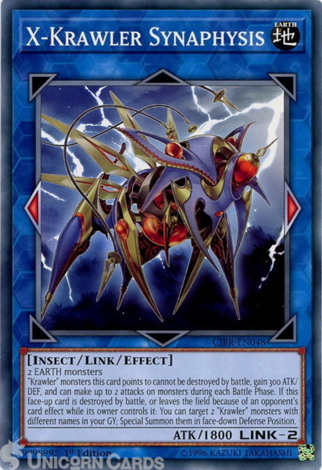 CIBR-EN048 X-Krawler Synaphysis Common 1st Edition Mint Yu-Gi-Oh! Card ...