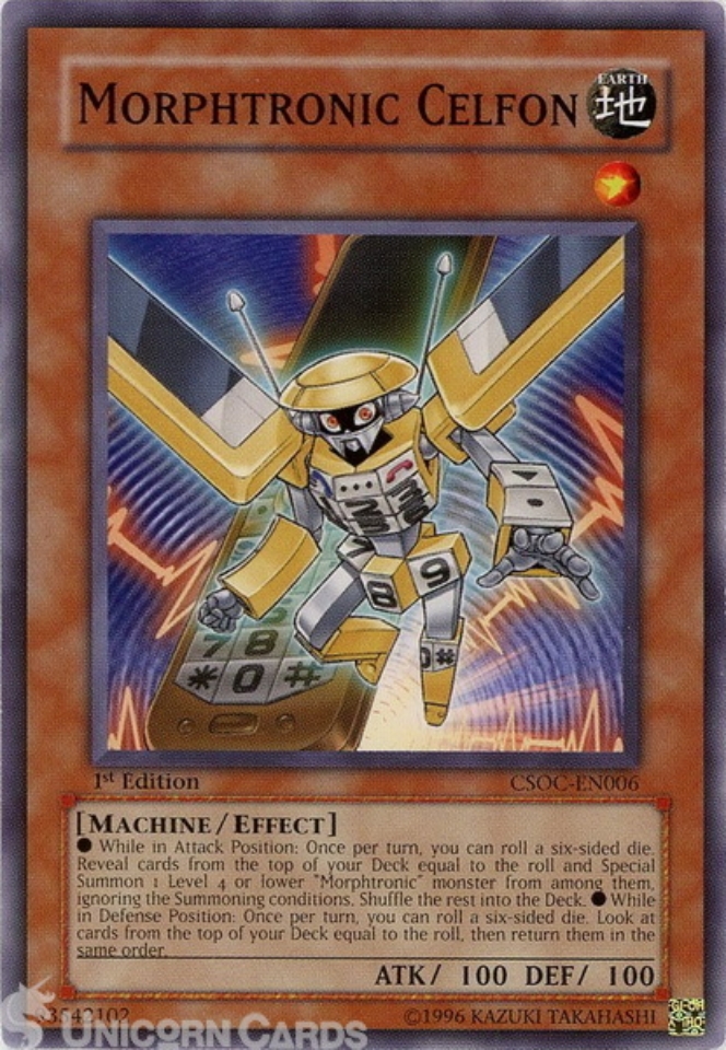 CSOC-EN006 Morphtronic Celfon Common 1st Edition Mint Yu-Gi-Oh! Card ...