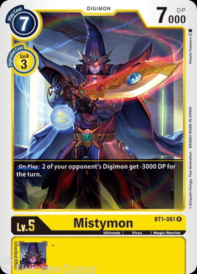 BT1-061 Mistymon Rare Mint Digimon Card:: Unicorn Cards - YuGiOh ...
