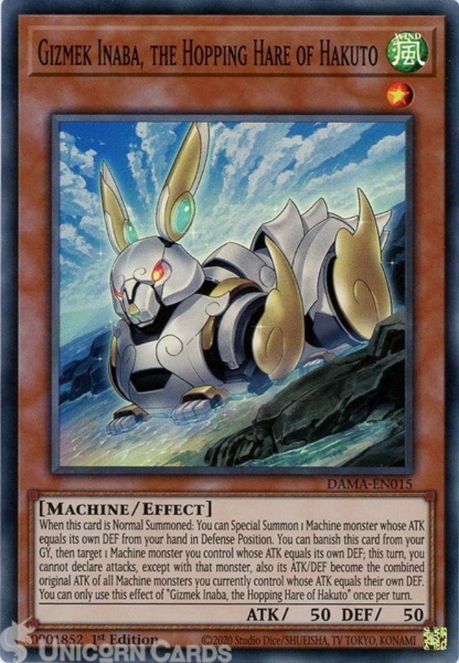 DAMA-EN015 Gizmek Inaba, the Hopping Hare of Hakuto Super Rare 1st ...