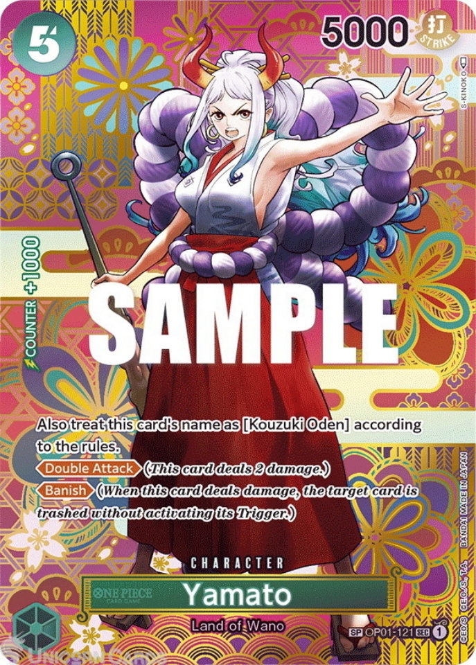 OP01-121 Yamato : SP : :: Secret Rare One Piece TCG Card