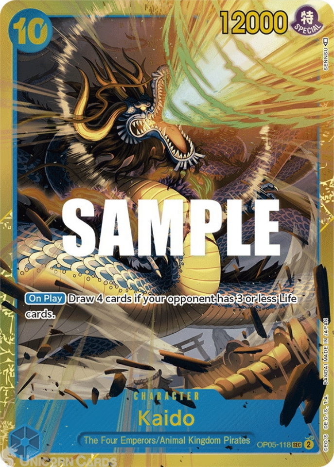 OP05118 Kaido Secret Rare One Piece TCG Card OP05 Awakening Of