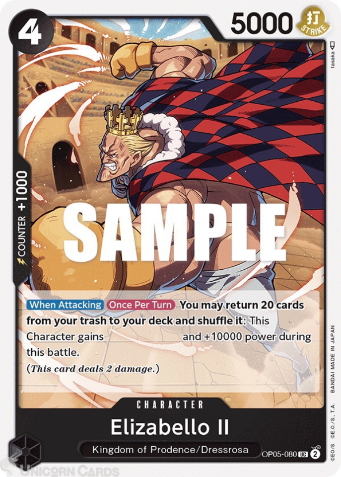 OP05-080 Elizabello II :: Uncommon One Piece TCG Card :: OP05
