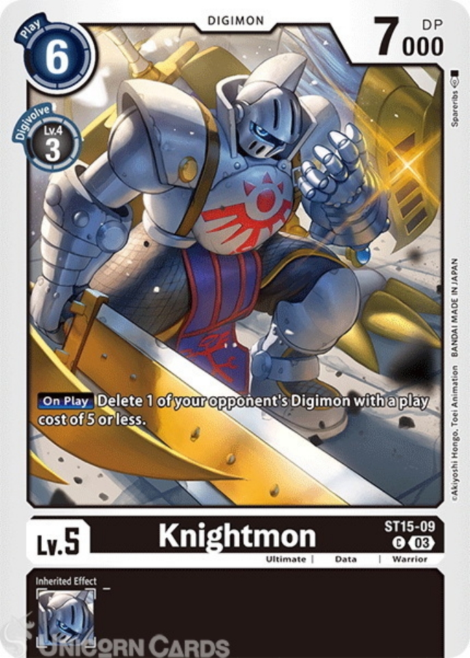 ST15-09 Knightmon :: Common Digimon Card :: ST15: Starter Deck Dragon ...