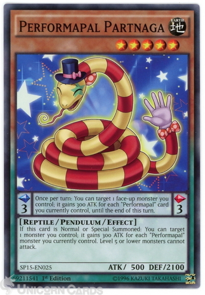 Yu-Gi-Oh! Performapal Sword Fish Card - SP15-EN014 Shatterfoil 1st Edition