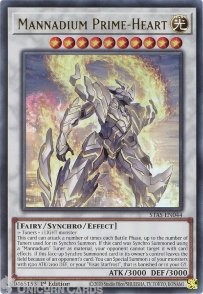 STAS-EN044 Mannadium Prime-Heart :: Ultra Rare 1st Edition YuGiOh Card ...