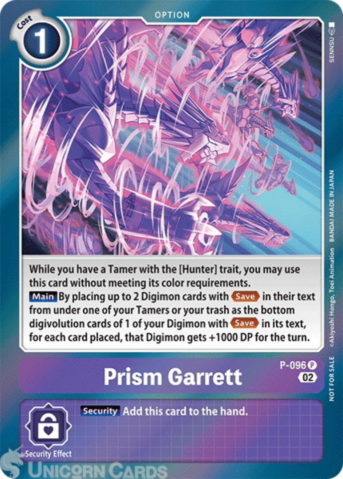 P-096 Prism Garrett :: Promo Digimon Card :: EX05: Animal Colosseum 3rd ...