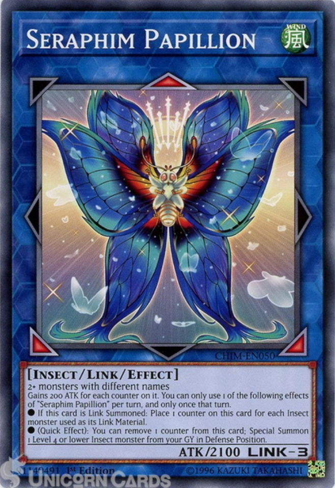 CHIMEN050 Seraphim Papillion Common 1st Edition Mint YuGiOh! Card