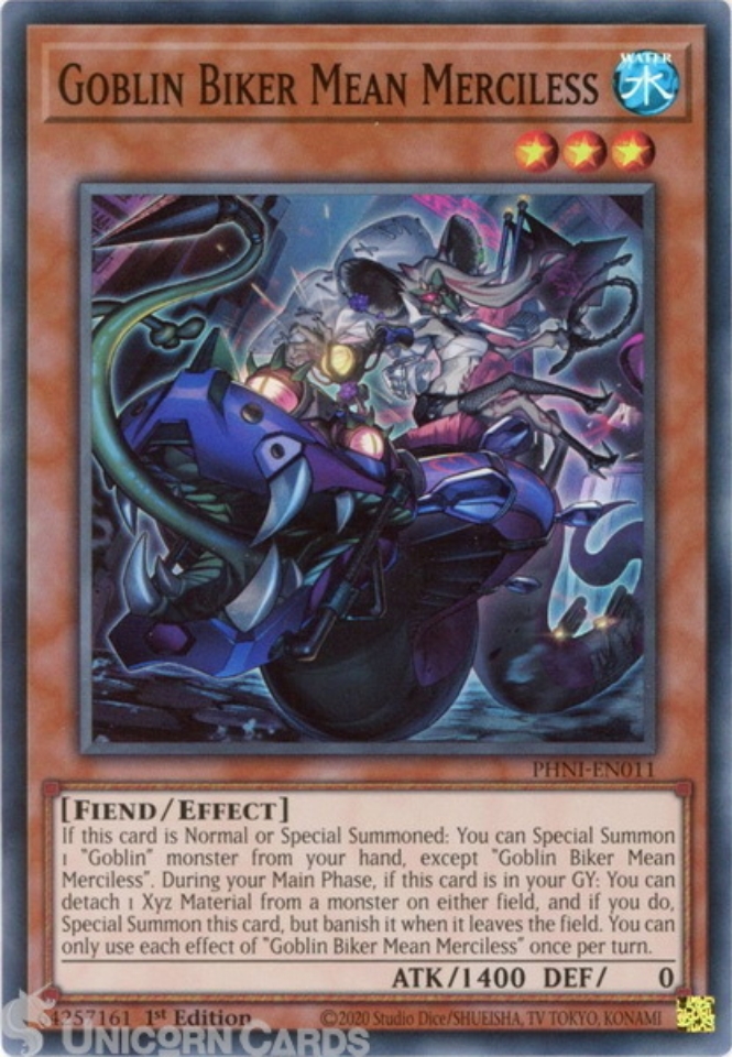 goblin cards in yugioh Yu-Gi-Oh! - Upstart (DLG1-EN057) - Dark Legends - Unlimited Edition your opponent discards 1 random card. YU-GI-OH! Goblin Biker Mean Merciless