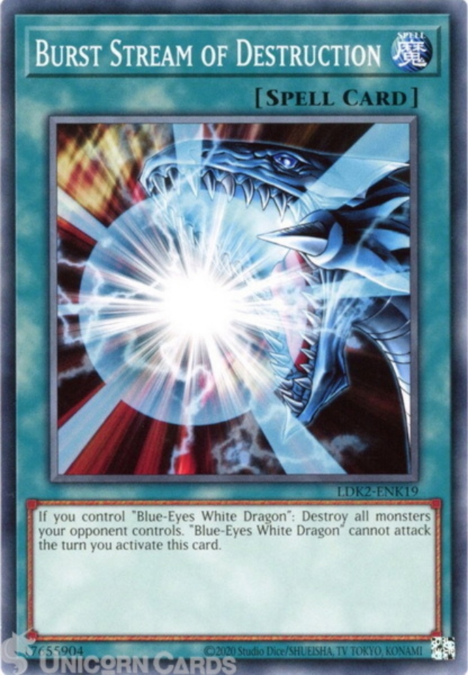 LDK2ENK19 Burst Stream of Destruction UNL 2024 Edition Mint YuGiOh